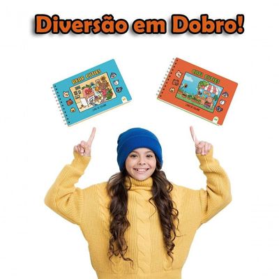 Kit 2 Livro De Colorir Cuties 128 Páginas Bear E Capi