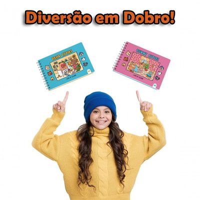 Kit 2 Livro De Colorir Cuties 128 Páginas Bear E Bunny