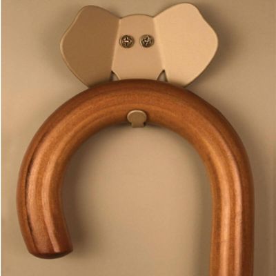 Kit 3 Ganchos Penduradores Cachorro Gato Elefante 8cm Dourados Luft Masutti Casacos Multiuso