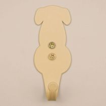 Kit 3 Ganchos Penduradores Cachorro Gato Elefante 8cm Dourados Luft Masutti Casacos Multiuso