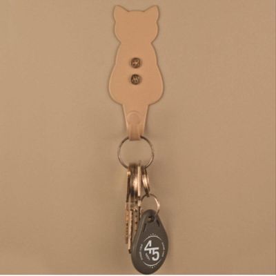 Kit 3 Ganchos Penduradores Cachorro Gato Elefante 8cm Dourados Luft Masutti Casacos Multiuso