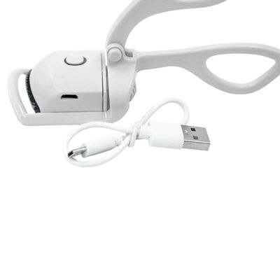 Curvador Modelador De Cilios Curvex Eletrico Aquecido Termico USB Cor:Branco