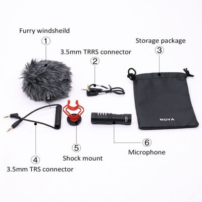 Microfone Condensador De Video Direcional By-mm1 Cardioide