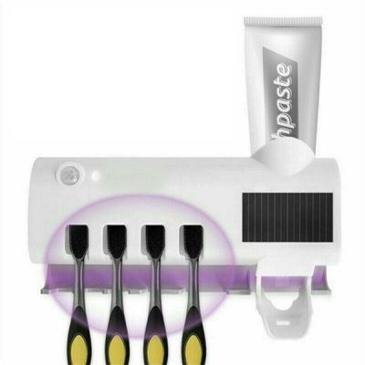 Suporte Dispenser De Pasta De Dente Com Esterelizador UV
