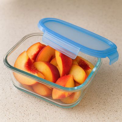 Pote Retangular Hermético Vidro 370ml