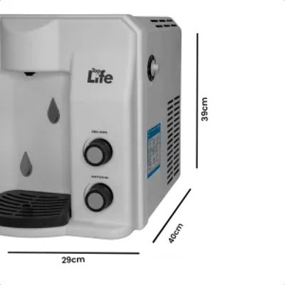 Filtro Super Água Alcalina Ph 9,5 Ionizada Gelada Flex He Top Life Cor Branco 110v
