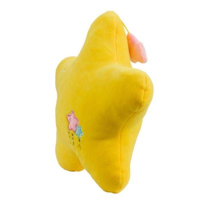 Estrela Amarela de Pelúcia Estampa Bordada 23x26cm