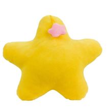 Estrela Amarela de Pelúcia Estampa Bordada 23x26cm
