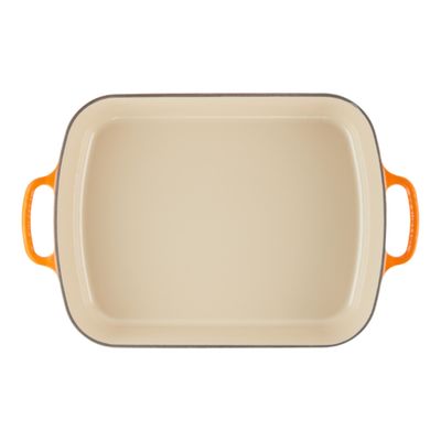 ASSADEIRA LE CREUSET RETANGULAR SIGNATURE 33CM LARANJA