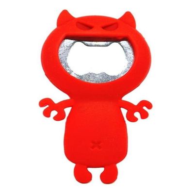 ABRIDOR DE GARRAFA CRAZY CAT VERMELHO PRANA BOP04111