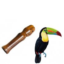 2 Apitos Premium Capivara Apito Madeira Profissional Tucano