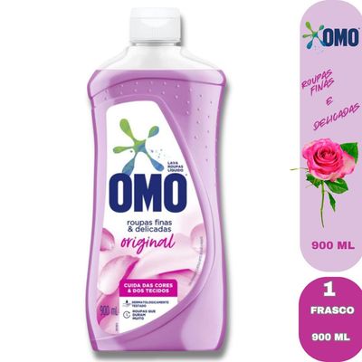 4 Lava Roupas Omo Para Roupas Finas e Delicadas 900Ml