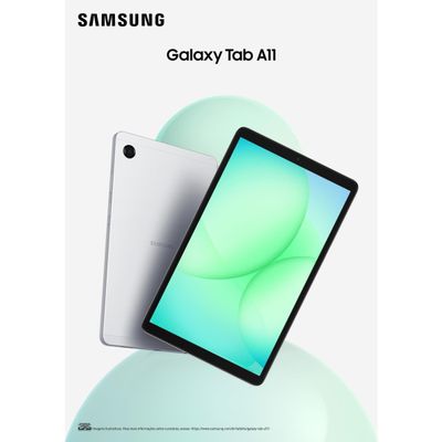 Tablet Samsung Galaxy A11 Wi-Fi Tela 8.7" 90Hz 64GB Câmera 8MP Prata