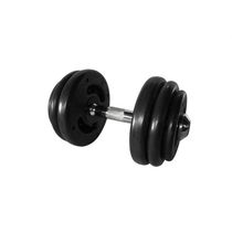 Dumbbell Injetado com Pegada Cromada Academia Fitness 22kg