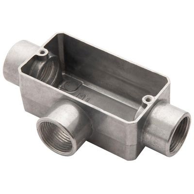 Condulete fixo 3/4" tipo "T" - sem tampa / rosca BSP / com pintura eletrostática a pó