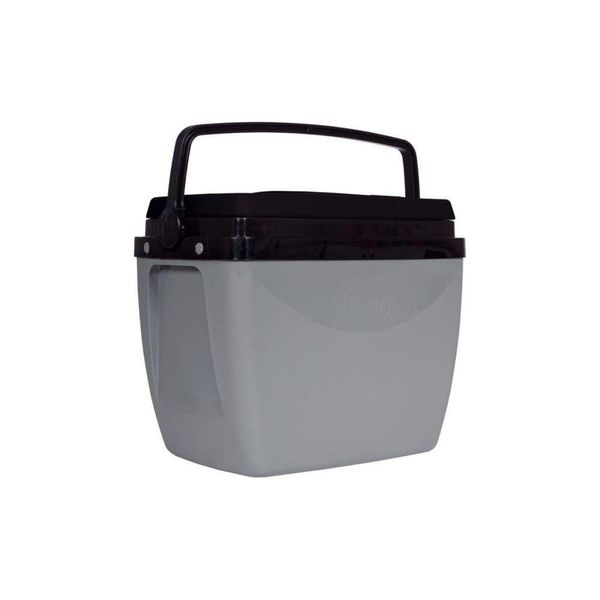 Caixa Térmica 18l Cinza Com Preto - Mor