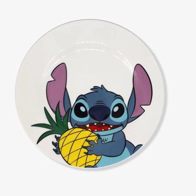Kit 3 Peças Bowl, Caneca E Prato Stitch Disney
