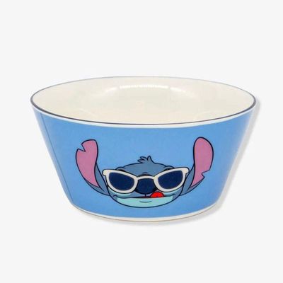 Kit 3 Peças Bowl, Caneca E Prato Stitch Disney