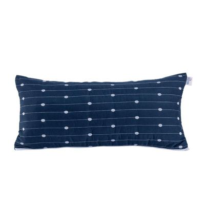 Almofada Rolinho com Enchimento Urbany Azul Marinho