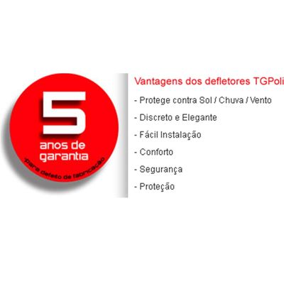 Calha de Chuva 2 Portas Volkswagen Up! 2014 em Diante
