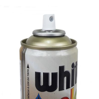 Tinta Spray de Uso Geral White Color Alumínio Orbi Química 340ml / 220g