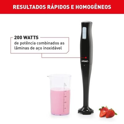 Mixer Arno Turbomix DUO MX21 200W – Preto Preto / 110