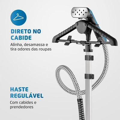 Passadeira a Vapor Mondial Vip Care VP-07 – Branco/Azul branco,azul / 110
