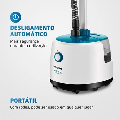 Passadeira a Vapor Mondial Vip Care VP-07 – Branco/Azul branco,azul / 220