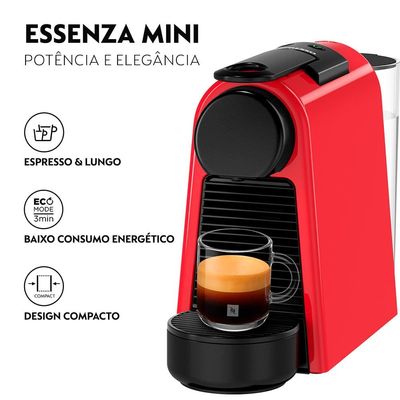 Máquina de Café Nespresso Essenza Mini D30 com Kit Boas Vindas - Vermelha Vermelho / 110