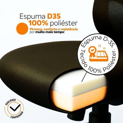 Kit 3 Cadeiras De Escritório Presidente Ergonômica Oficial Corporativa Vinci Apoio Nuca