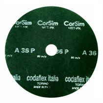 Disco de Lixa em Fibra Polegadas 4 1/2" Diâmetro 115mm Grão 120 Cor Vermelho Óxido de Alumínio