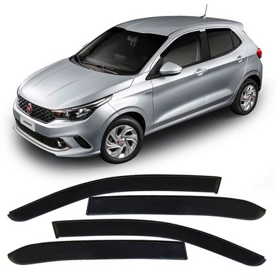 Calha de Chuva 4 Portas<br>Fiat Argo 2017 em Diante