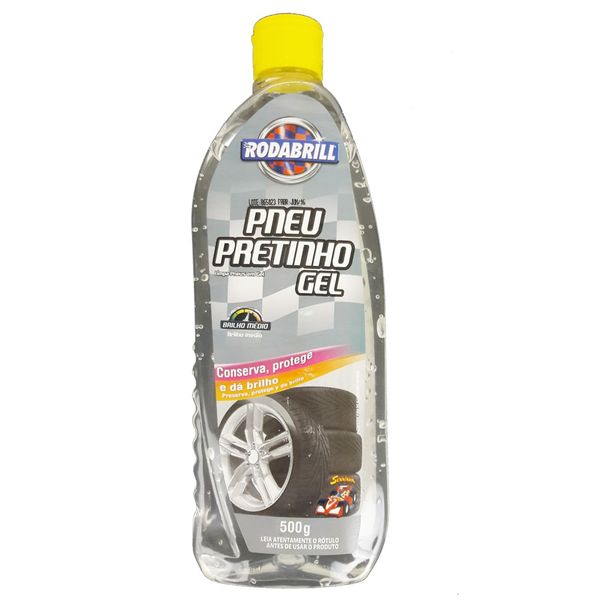 Pneu Pretinho Gel Brilho Médio Rodabrill 500g