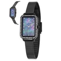 Relógio Champion Feminino Ref: Cf25956d Retangular Black