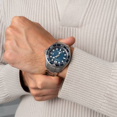 Relógio Citizen Masculino Ref: Bn0260-54l Solar Prateado Divers Eco-Drive