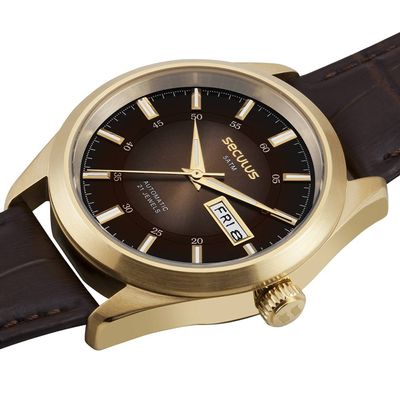 Relógio Seculus Masculino Ref: 77361gpsvdc9 Automático Dourado