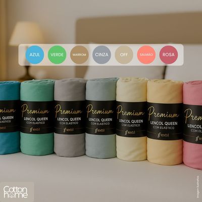 Lençol Solteiro 100% Algodão Com Elástico Decorare Off White