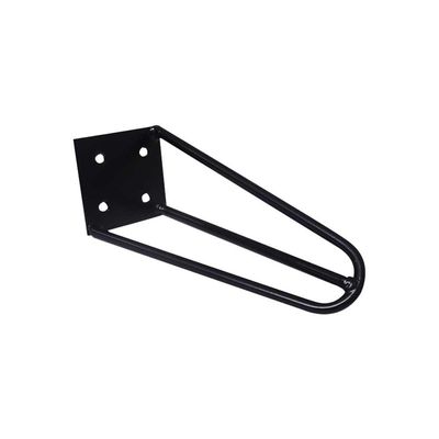 Kit 20 Pés de Metal 15 CM Hairpin Legs Mesas de Centro Puffs Preto G41