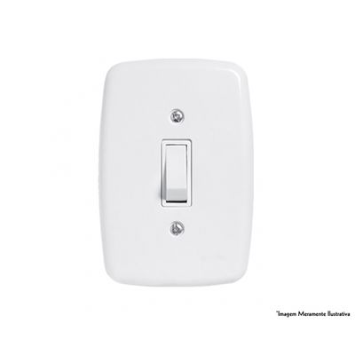 Interruptor Ideale Br 1 Simples C/Pl 3200 c/12pcs