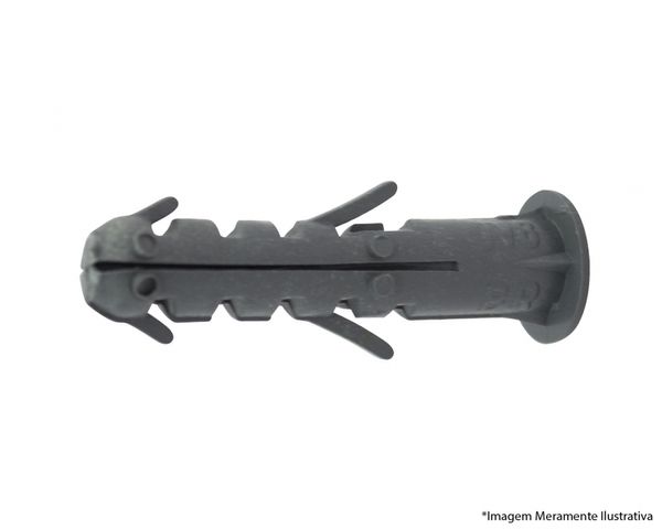 Bucha Plastica 08Mm C/Anel Sc 1000Pcs