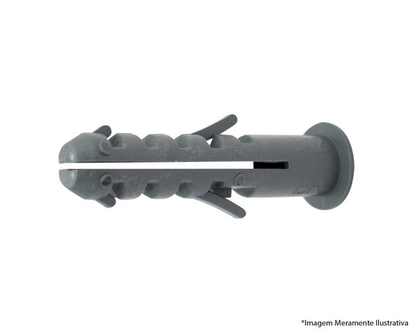 Bucha Plastica 12Mm C/Anel Sc 0250Pcs