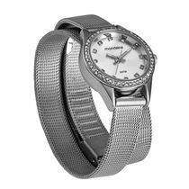 Relogio Mondaine Feminino Ref: 32827l0mvne3 Mesh Prateado 2 Voltas