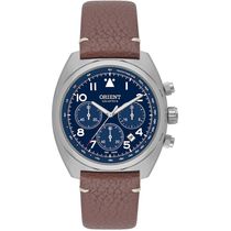 Relógio Orient Masculino Ref: Mbscc069 D2nx Solar Cronógrafo Prateado