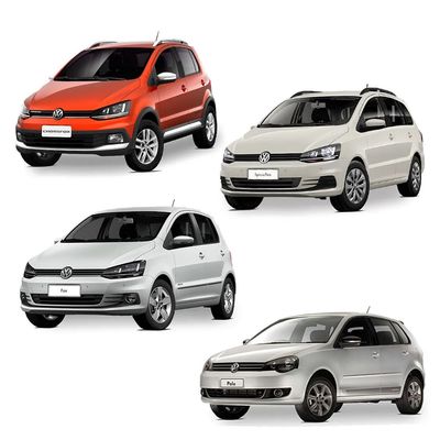 Combo da Suspensão Completa Dianteira e Traseira Fox 2010 até 2018 Polo 07 até 2014 Spacefox 2011 até 2016