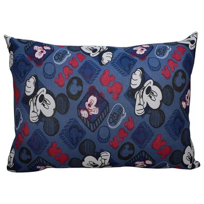 Fronha Portallar Malha Estampada Disney Mickey Simpatico 48cmx68cm Azul