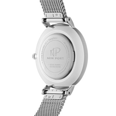 Relógio Feminino Prata Elegante Delicado 32mm Com Bracelete