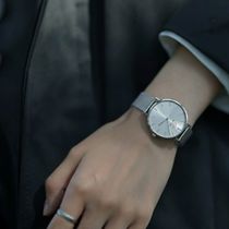 Relógio Feminino Prata Elegante Delicado 32mm Com Bracelete