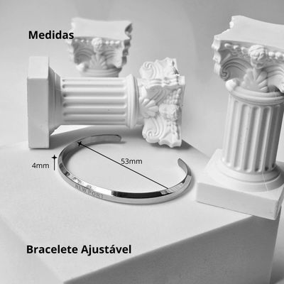 Relógio Feminino Prata Elegante Delicado 32mm Com Bracelete