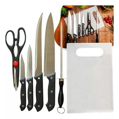 CONJUNTO DE COZINHA CLINK FACA, TESOURA, TÁBUA E CHAIRA