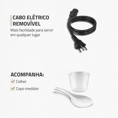 Panela Elétrica de Pressão Mondial PE-47 Pratic Cook 3L - Inox Preto,Inox / 220